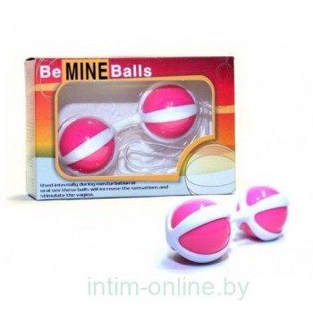 Анально-вагинальные шарики Be Mine Balls розовые